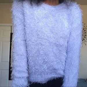 lilac/purple mohair sweater